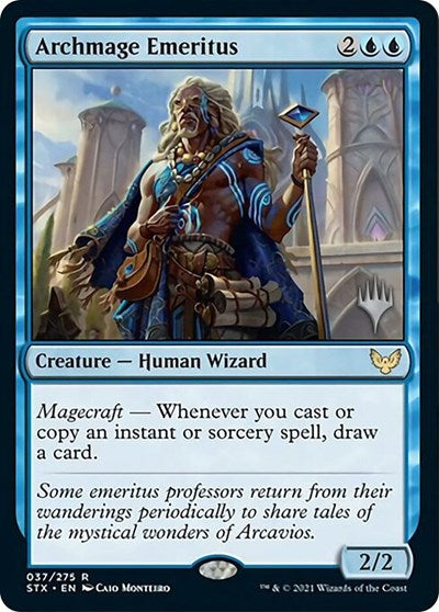 Archmage Emeritus (Promo Pack) [Strixhaven: School of Mages Promos] | Gate City Games LLC