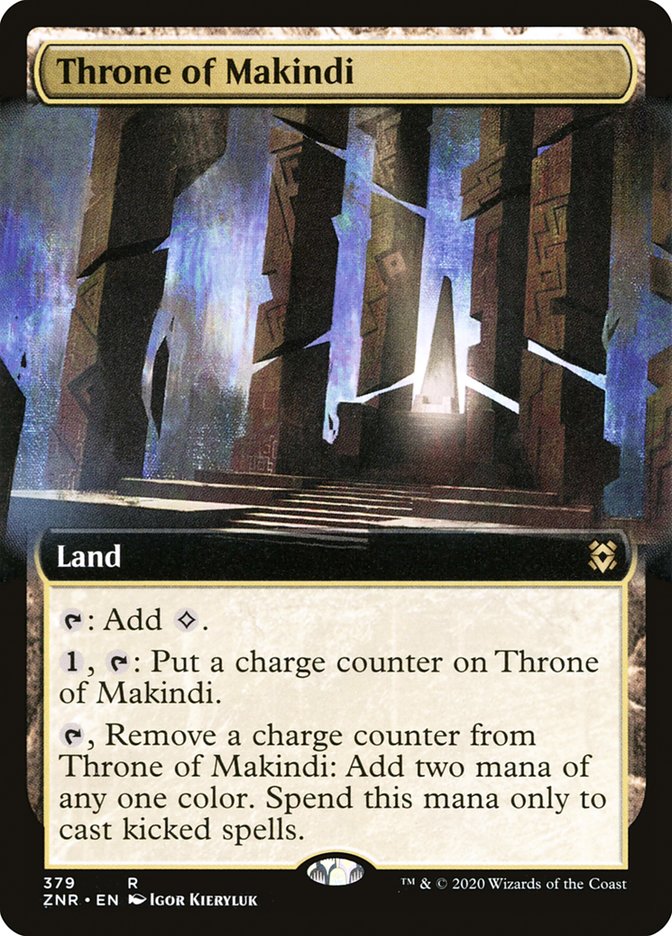 Throne of Makindi (Extended Art) [Zendikar Rising] | Gate City Games LLC