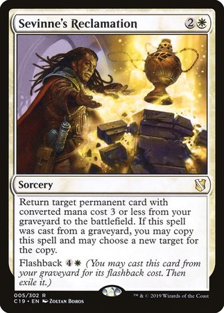 Sevinne's Reclamation [Commander 2019] | Gate City Games LLC