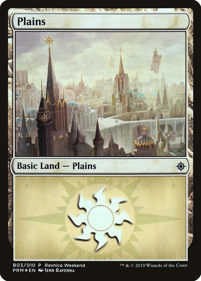 Plains (B03) [Ravnica Allegiance Guild Kit] | Gate City Games LLC