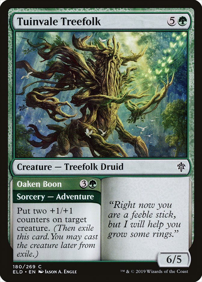 Tuinvale Treefolk // Oaken Boon [Throne of Eldraine] | Gate City Games LLC