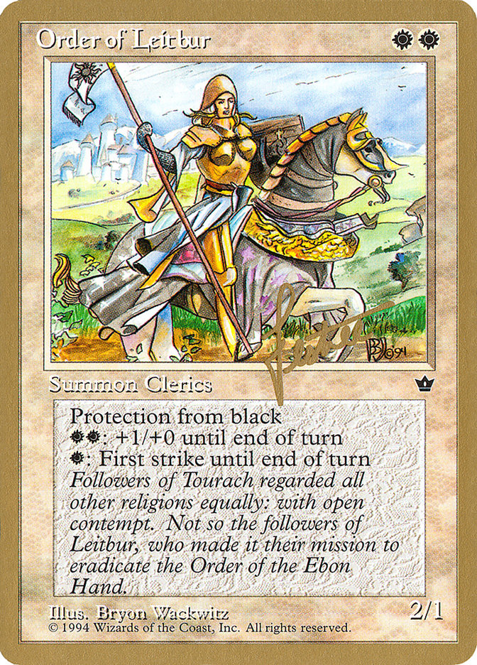 Order of Leitbur (Female) (Bertrand Lestree) [Pro Tour Collector Set] | Gate City Games LLC