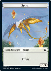 Spirit (003) // Thopter Double-sided Token [Innistrad: Crimson Vow Commander Tokens] | Gate City Games LLC