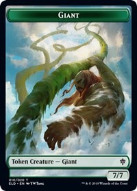 Giant // Food (17) Double-sided Token [Throne of Eldraine Tokens] | Gate City Games LLC