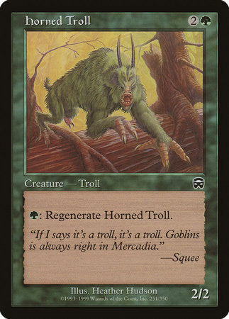 Horned Troll [Mercadian Masques] | Gate City Games LLC