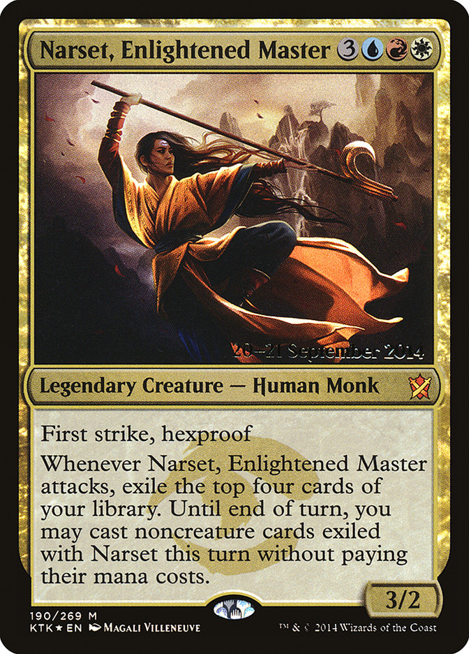 Narset, Enlightened Master  [Khans of Tarkir Prerelease Promos] | Gate City Games LLC