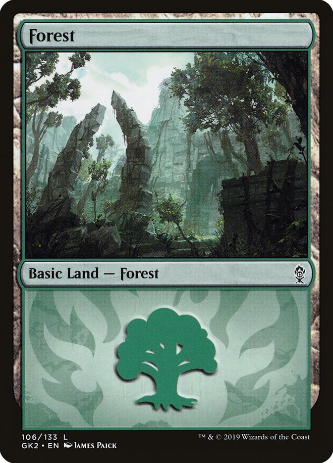 Forest (106) [Ravnica Allegiance Guild Kit] | Gate City Games LLC