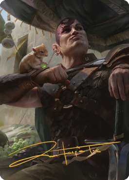 Minsc & Boo, Timeless Heroes Art Card (38) (Gold-Stamped Signature) [Commander Legends: Battle for Baldur's Gate Art Series] | Gate City Games LLC