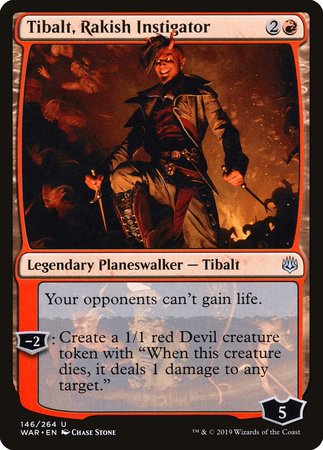 Tibalt, Rakish Instigator [War of the Spark] | Gate City Games LLC