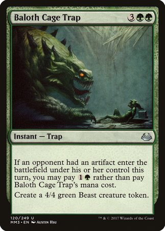 Baloth Cage Trap [Modern Masters 2017] | Gate City Games LLC
