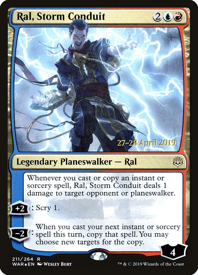 Ral, Storm Conduit  [War of the Spark Prerelease Promos] | Gate City Games LLC