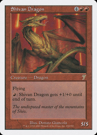 Shivan Dragon [Seventh Edition] | Gate City Games LLC