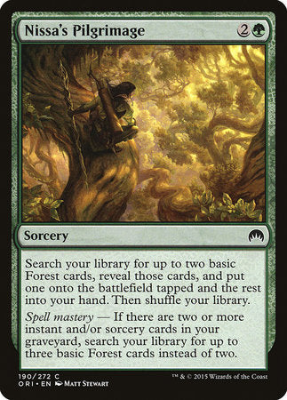 Nissa's Pilgrimage [Magic Origins] | Gate City Games LLC