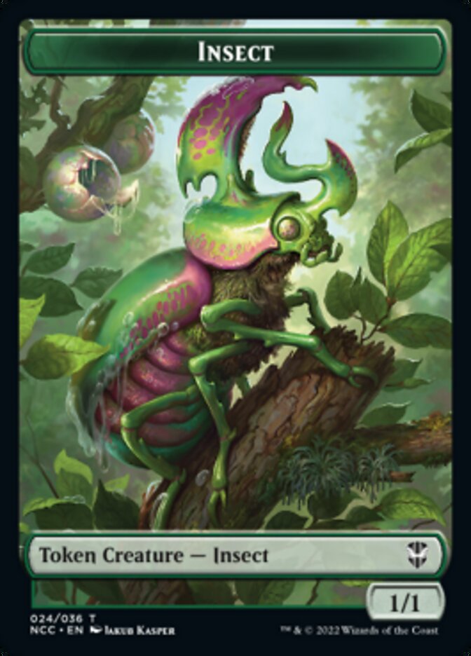 Ogre // Insect Double-sided Token [Streets of New Capenna Commander Tokens] | Gate City Games LLC