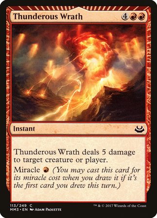 Thunderous Wrath [Modern Masters 2017] | Gate City Games LLC