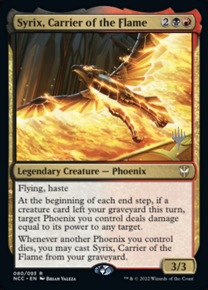 Syrix, Carrier of the Flame (Promo Pack) [Streets of New Capenna Commander Promos] | Gate City Games LLC