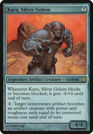 Karn, Silver Golem (Commander's Arsenal) [Commander's Arsenal Oversized] | Gate City Games LLC