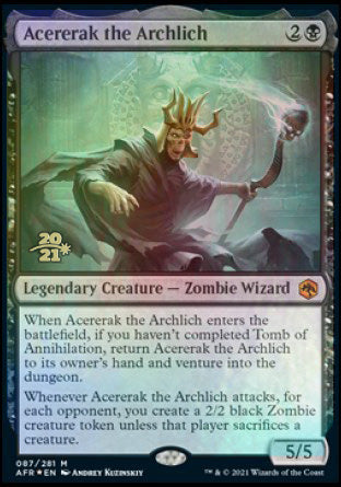 Acererak the Archlich [Dungeons & Dragons: Adventures in the Forgotten Realms Prerelease Promos] | Gate City Games LLC