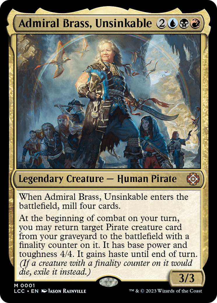 Admiral Brass, Unsinkable (Display Commander) [The Lost Caverns of Ixalan Commander] | Gate City Games LLC