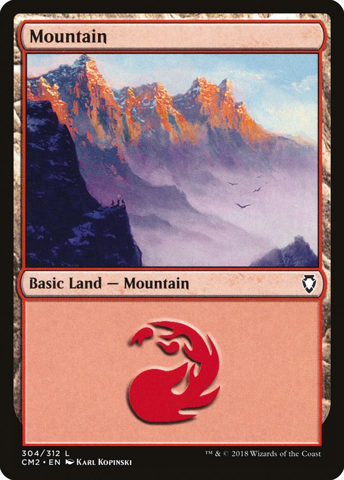 Mountain (304) [Commander Anthology Volume II] | Gate City Games LLC