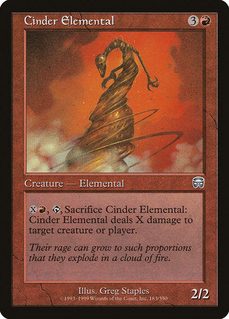 Cinder Elemental [Mercadian Masques] | Gate City Games LLC