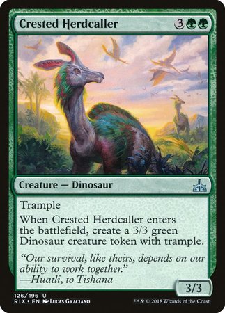 Crested Herdcaller [Rivals of Ixalan] | Gate City Games LLC