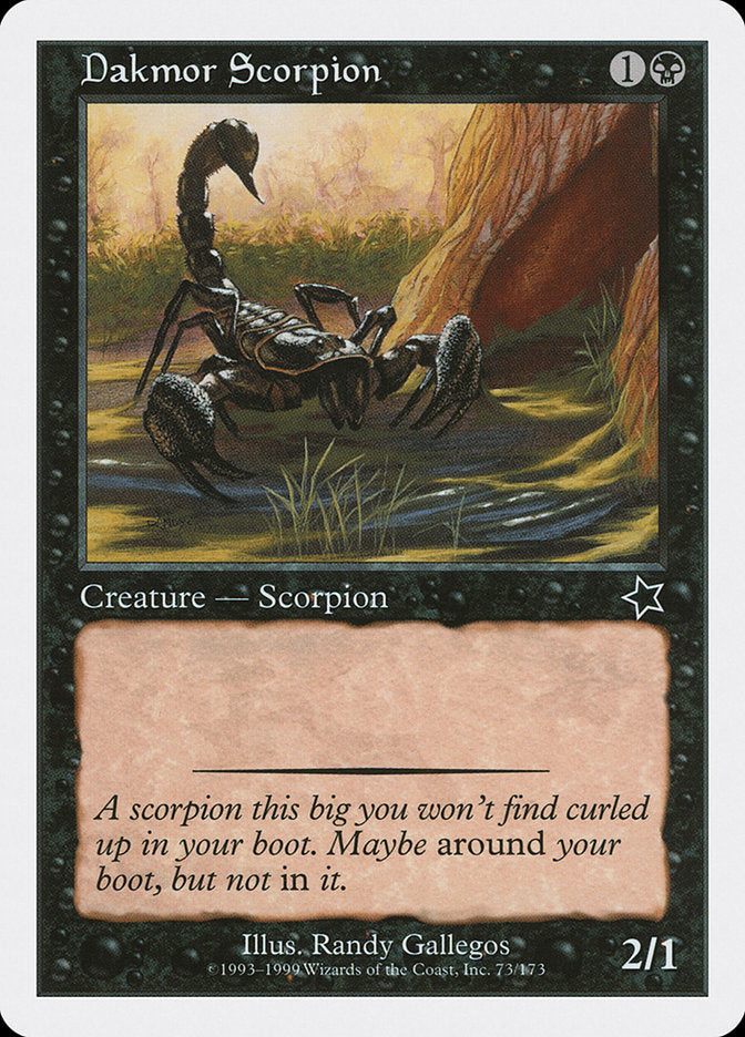 Dakmor Scorpion [Starter 1999] | Gate City Games LLC