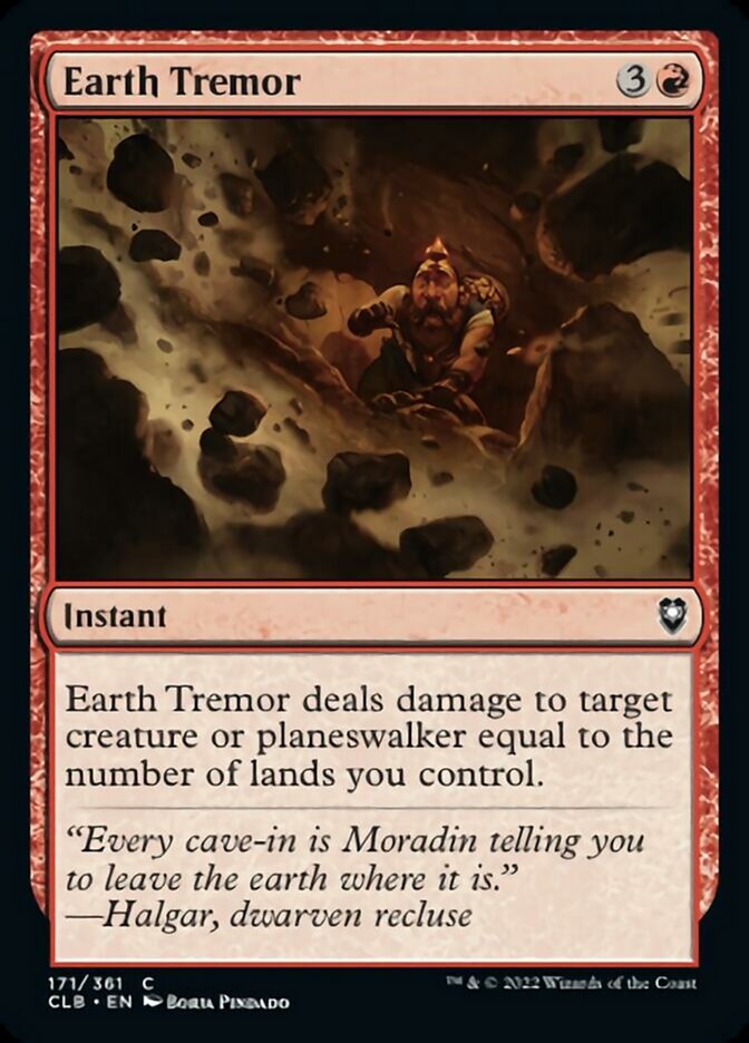 Earth Tremor [Commander Legends: Battle for Baldur's Gate] | Gate City Games LLC