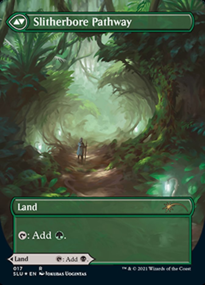 Darkbore Pathway // Slitherbore Pathway (Borderless) [Secret Lair: Ultimate Edition 2] | Gate City Games LLC