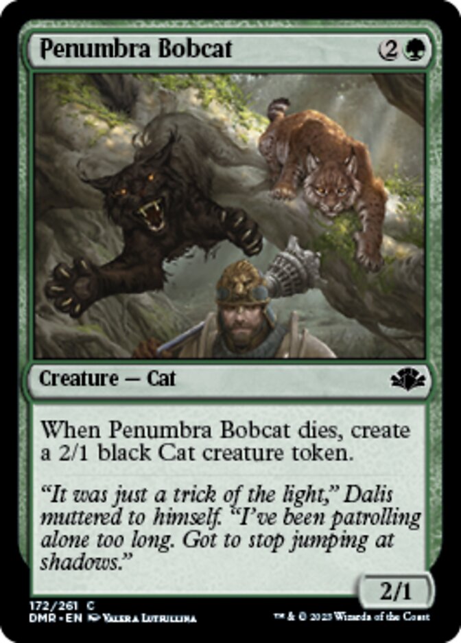 Penumbra Bobcat [Dominaria Remastered] | Gate City Games LLC