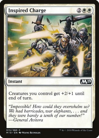 Inspired Charge [Core Set 2019] | Gate City Games LLC