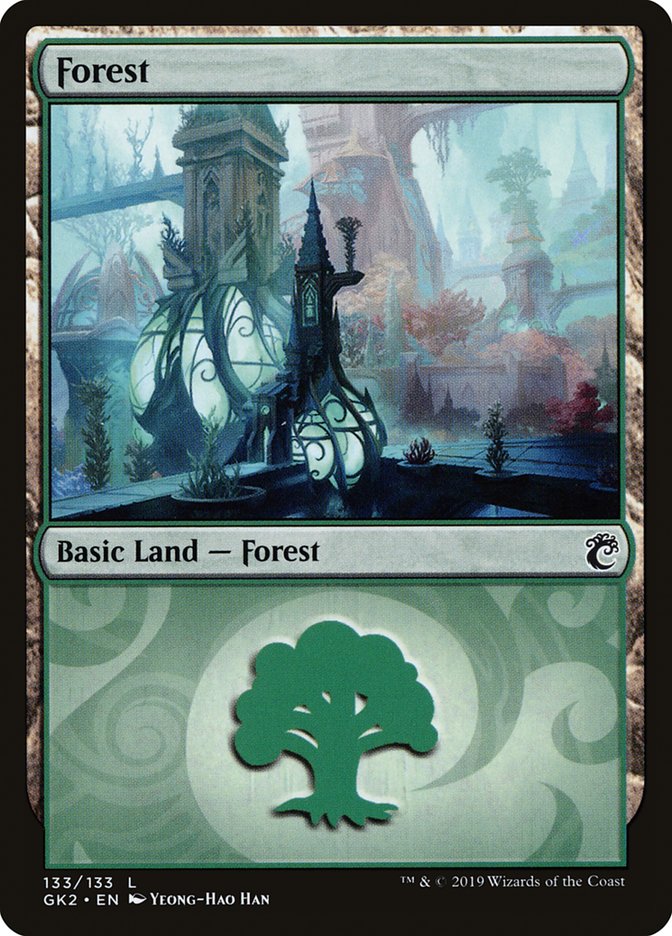 Forest (133) [Ravnica Allegiance Guild Kit] | Gate City Games LLC