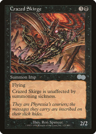 Crazed Skirge [Urza's Saga] | Gate City Games LLC