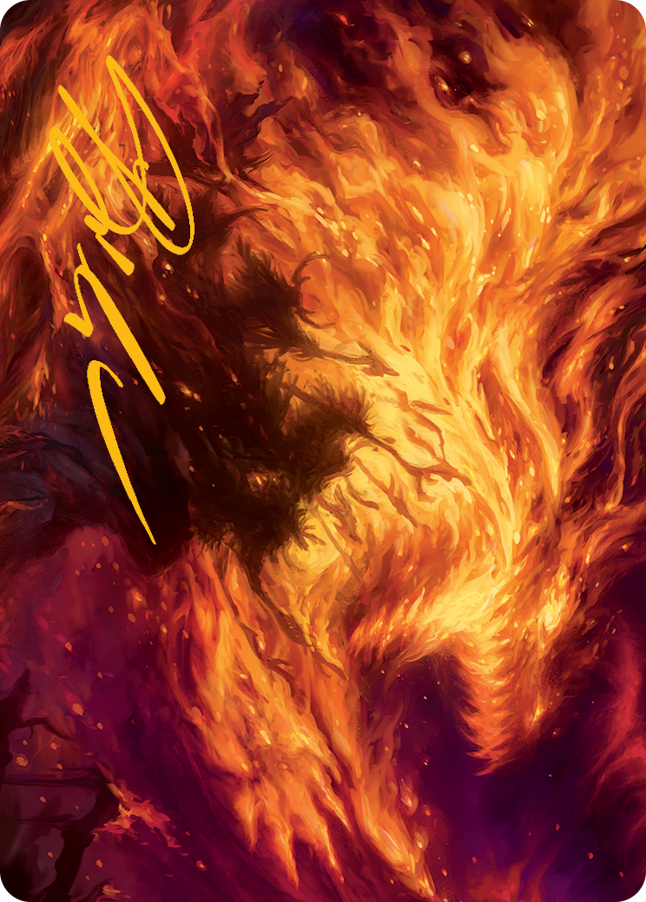 Stoke the Flames Art Card (Gold-Stamped Signature) [March of the Machine Art Series] | Gate City Games LLC