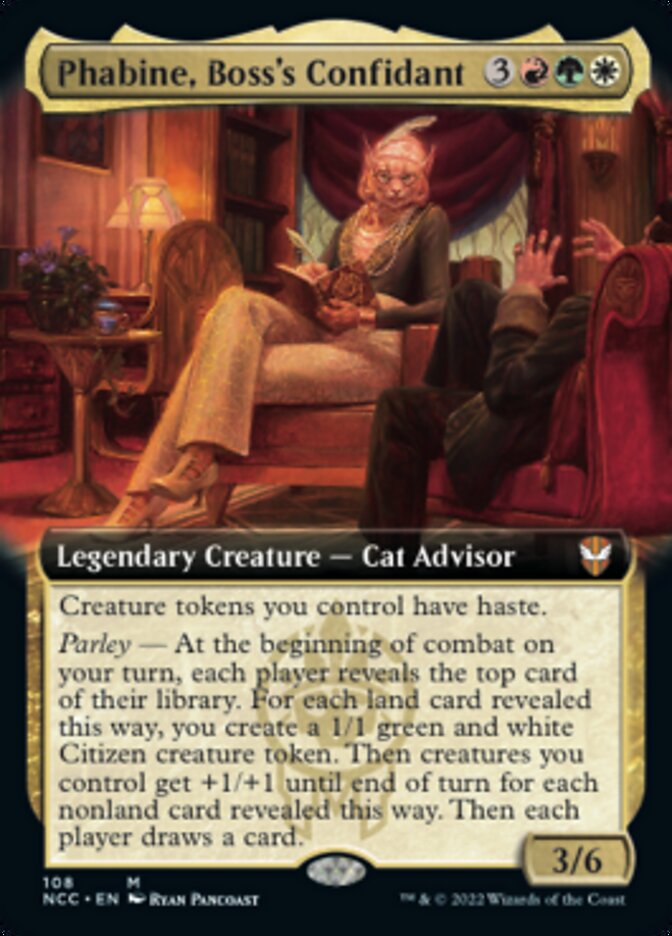 Phabine, Boss's Confidant (Extended Art) [Streets of New Capenna Commander] | Gate City Games LLC