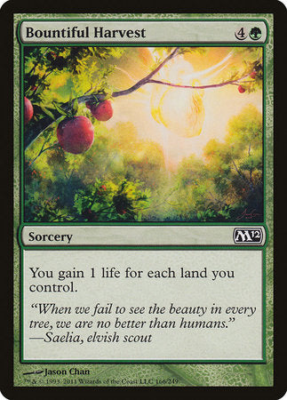 Bountiful Harvest [Magic 2012] | Gate City Games LLC