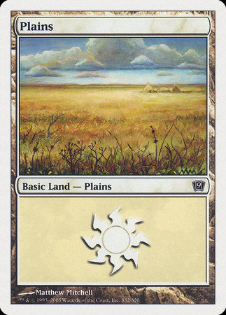 Plains (332) [Ninth Edition] | Gate City Games LLC