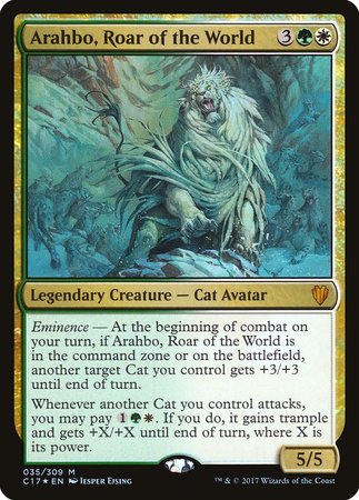 Arahbo, Roar of the World [Commander 2017] | Gate City Games LLC