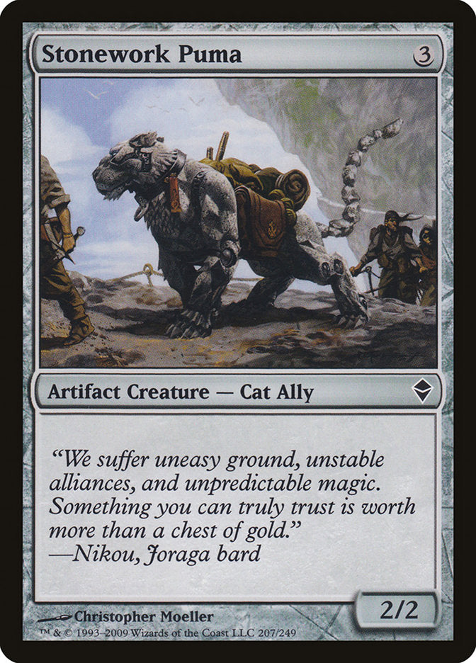 Stonework Puma [Zendikar] | Gate City Games LLC