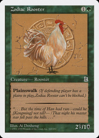 Zodiac Rooster [Portal Three Kingdoms] | Gate City Games LLC