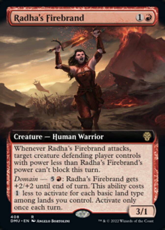 Radha's Firebrand (Extended Art) [Dominaria United] | Gate City Games LLC