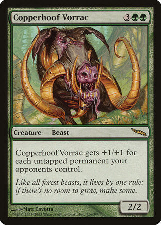 Copperhoof Vorrac [Mirrodin] | Gate City Games LLC