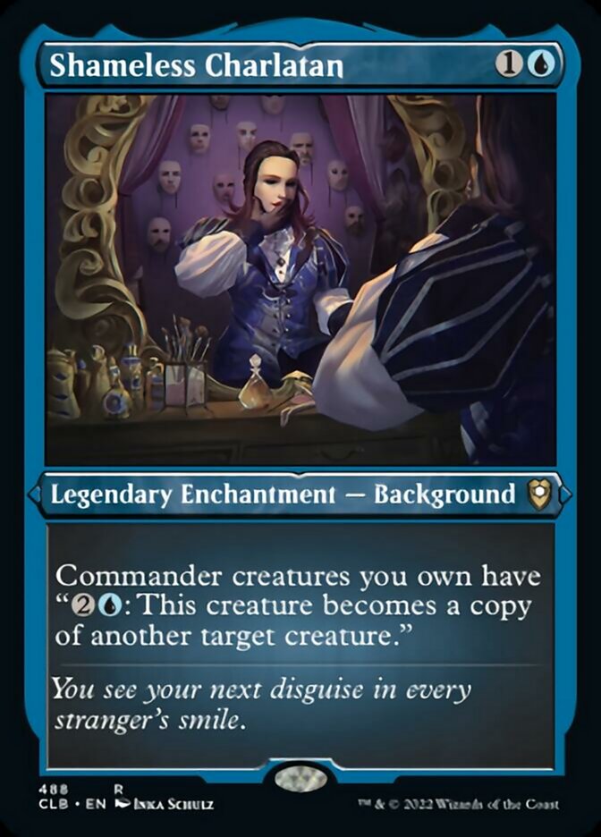 Shameless Charlatan (Foil Etched) [Commander Legends: Battle for Baldur's Gate] | Gate City Games LLC