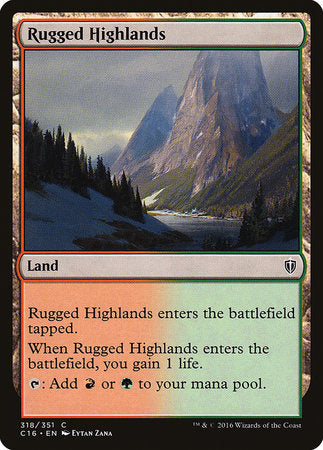 Rugged Highlands [Commander 2016] | Gate City Games LLC