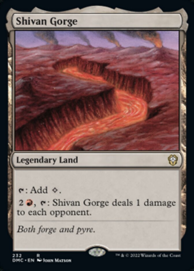 Shivan Gorge [Dominaria United Commander] | Gate City Games LLC