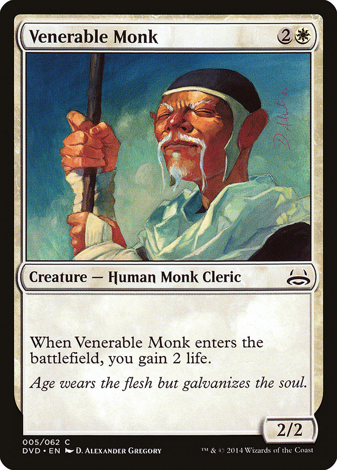 Venerable Monk (Divine vs. Demonic) [Duel Decks Anthology] | Gate City Games LLC