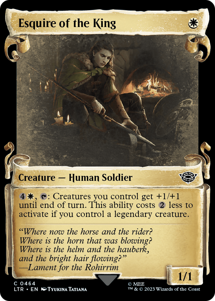 Esquire of the King [The Lord of the Rings: Tales of Middle-Earth Showcase Scrolls] | Gate City Games LLC