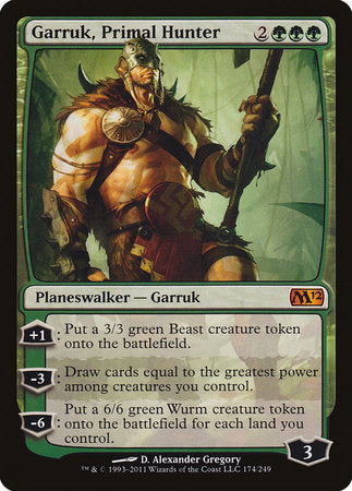 Garruk, Primal Hunter [Magic 2012] | Gate City Games LLC