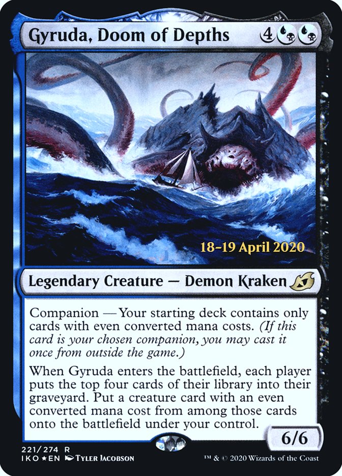 Gyruda, Doom of Depths  [Ikoria: Lair of Behemoths Prerelease Promos] | Gate City Games LLC