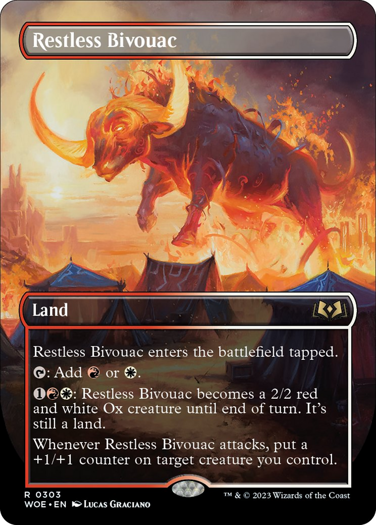 Restless Bivouac (Borderless Alternate Art) [Wilds of Eldraine] | Gate City Games LLC